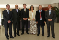 Centro de Familias Empresarias UDD se une a la familia Said Handal Joaquín Lavín, Gonzalo Said, Federico Valdés, Marisol Said, Javier Said y Gonzalo Jiménez