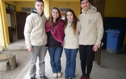 José Guruchaga, Marcela Aravena (Directora de Psicología UDD), María Jesús González y Cristóbal Rochet en Sonríe UDD en María Pinto.