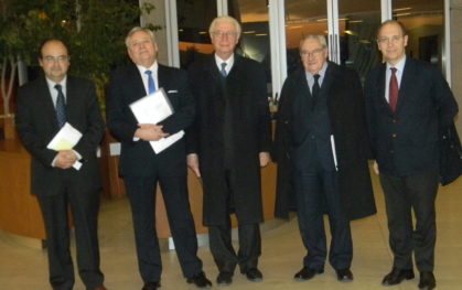 Julio Alvear, Iván Aróstica, Raúl Bertelsen, Pablo Rodríguez y Miguel Ayuso