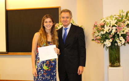 María Francisca Cruz, de la carrera de Ingeniería Comercial