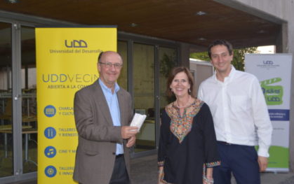 Cristián Larroulet, Marianne Stein y Cristian Van Rysselberghe (Cine Bajo las Estrellas)