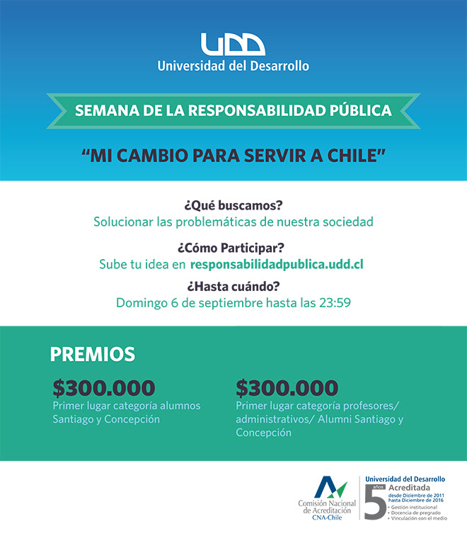 Semana Responsabilidad Pública Afiche Desafío