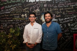 Julio Correa, director ejecutivo de UDD Ventures, y José Catalán, gerente de Innovación de Masisa