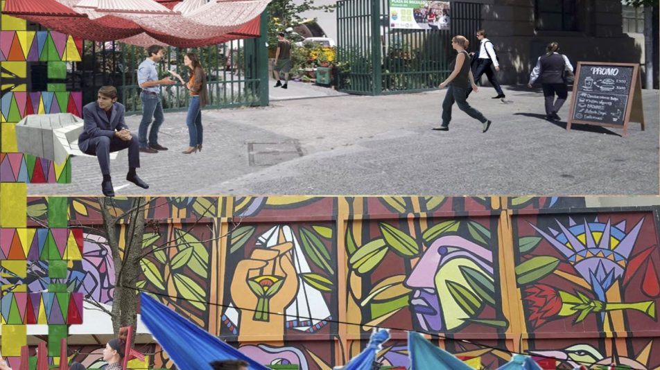 Camila Cartes: “Plaza Hamaca” Plaza Morandé, Santiago Centro